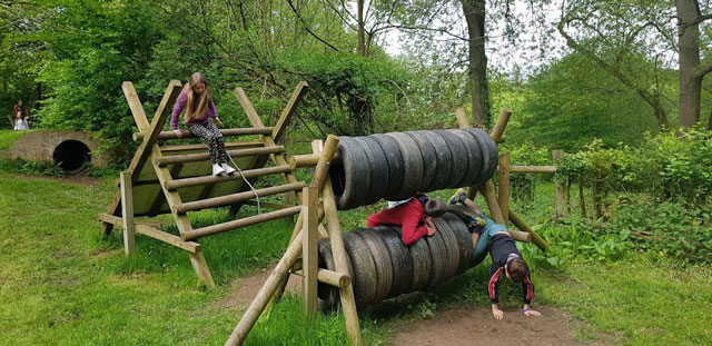 Assault course at Glenny Wood