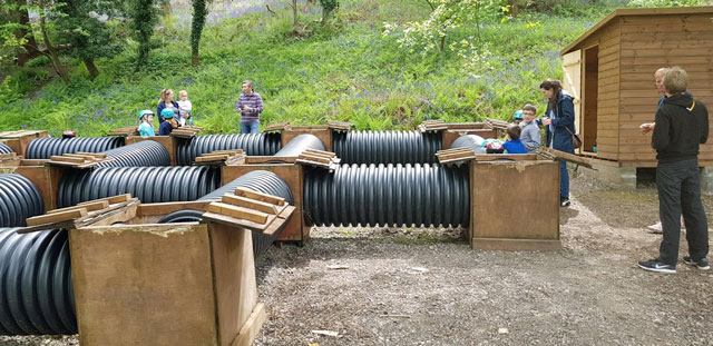 Tube maze at Glenny Wood